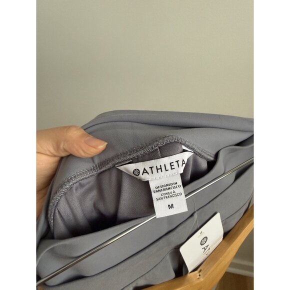 Athleta Seasoft Wide Leg Pant Coastline Blue Travel Packable Commute Comfort NWT - Picture 8 of 9